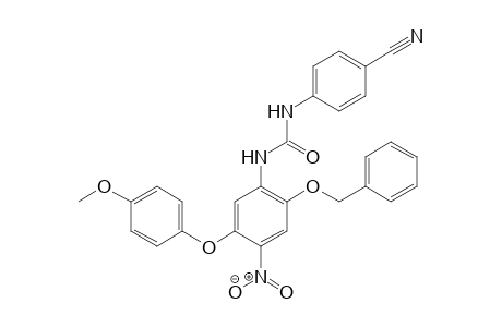 Urea, N-(4-cyanophenyl)-N'-[5-(4-methoxyphenoxy)-4-nitro-2-(phenylmethoxy)phenyl]-