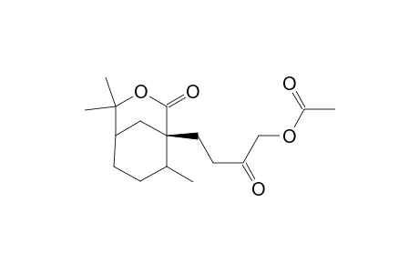 3-Oxabicyclo[3.3.1]nonan-2-one, 1-[4-(acetyloxy)-3-oxobutyl]-4,4,8-trimethyl-, (1S-endo)-