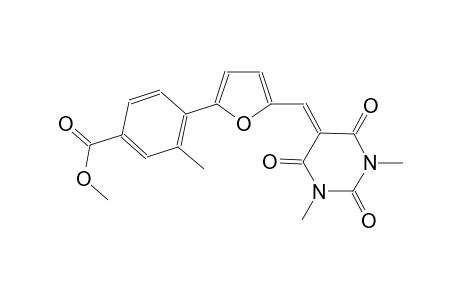 methyl 4-{5-[(1,3-dimethyl-2,4,6-trioxotetrahydro-5(2H)-pyrimidinylidene)methyl]-2-furyl}-3-methylbenzoate