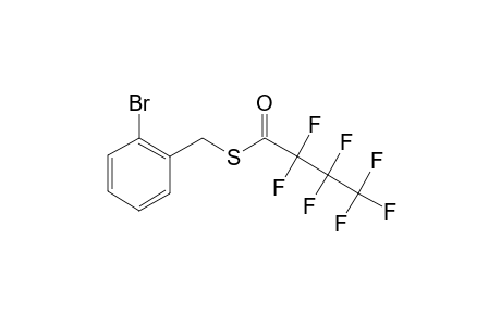 2-Bromobenzyl mercaptan, S-heptafluorobutyryl-