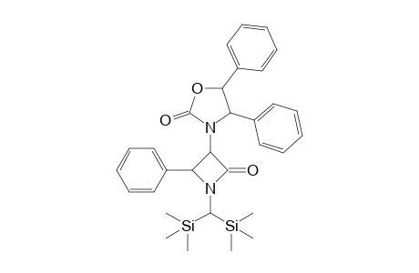 N-Bis(trimethylsilyl)methyl-2-phenyl-3-(2-oxo-4,5-diphenyloxazolidin-3-yl)-1-azacyclobutan-4-one