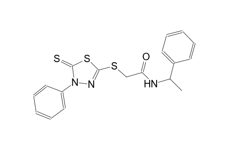 N-(1-Phenyl-ethyl)-2-(4-phenyl-5-thioxo-4,5-dihydro-[1,3,4]thiadiazol-2-ylsulfanyl)-acetamide