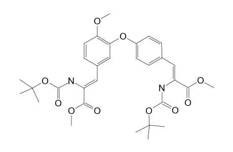 (Z,Z)-4-{5-[2-[(tert-Butyloxycarbonyl)amino]-2-(methoxycarbonyl)ethenyl]-2-methoxyphenoxy}-1-{2-[(t-butyloxycarbonyl)amino]-2-(methoxycarbonyl)ethenyl}benzene