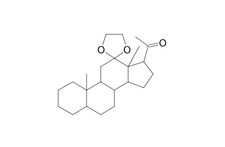 5.alpha.-Pregnane-12,20-dione, cyclic 12-(ethylene acetal)