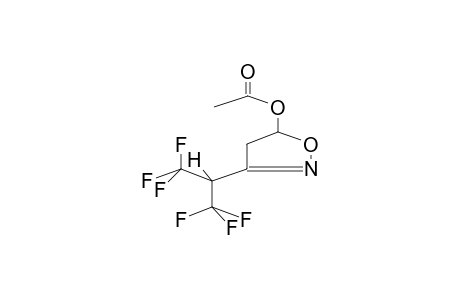 3-(ALPHA-HYDROHEXAFLUOROISOPROPYL)-5-ACETOXY-1,2-OXAZOLINE-2