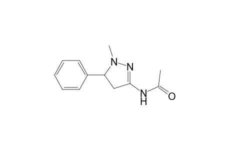 N-(1-methyl-5-phenyl-2-pyrazolin-3-yl)acetamide