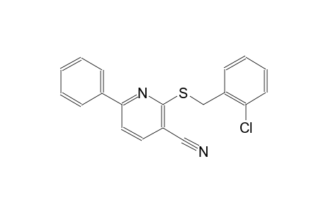 3-pyridinecarbonitrile, 2-[[(2-chlorophenyl)methyl]thio]-6-phenyl-