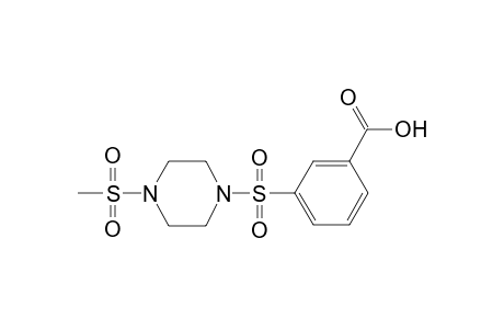 3-(4-Methanesulfonyl-piperazine-1-sulfonyl)-benzoic acid