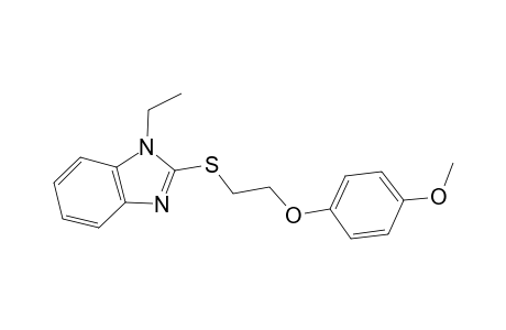 1-ethyl-2-{[2-(4-methoxyphenoxy)ethyl]sulfanyl}-1H-benzimidazole