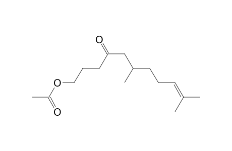 (6,10-Dimethyl-4-oxidanylidene-undec-9-enyl) ethanoate