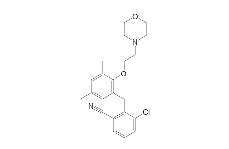 3-Chloro-2-(3,5-dimethyl-2-(2-morpholinoethoxy)benzyl)benzonitrile