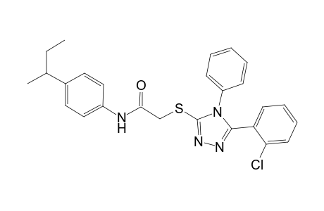 N-(4-sec-butylphenyl)-2-{[5-(2-chlorophenyl)-4-phenyl-4H-1,2,4-triazol-3-yl]sulfanyl}acetamide