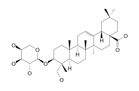 LEONTOSIDE-A;3-O-(ALPHA-L-ARABINOPYRANOSYL)-HEDERAGENIN