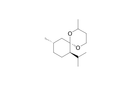 1,5-Dioxaspiro[5.5]undecane, 2,10-dimethyl-7-(1-methylethyl)-, [6R-[6.alpha.(S*),7.beta.,10.alpha.]]-