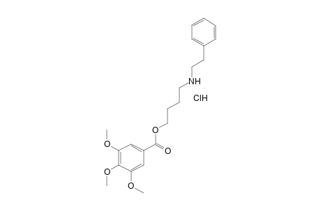 3,4,5-trimethoxybenzoic acid, 4-(phenethylamino)butyl ester, hydrochloride