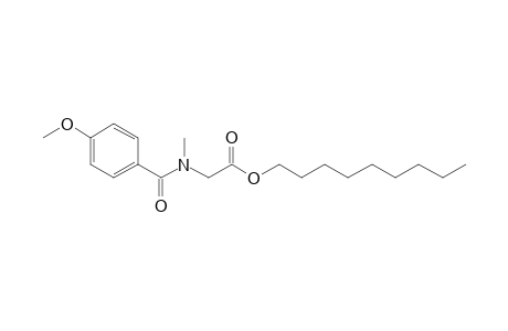 Sarcosine, N-(4-methoxybenzoyl)-, nonyl ester