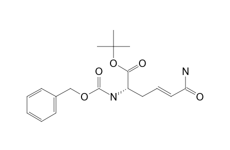 t-Butyl (E)-(2S)-2-[(benzyloxycarbonyl)amino]-5-carbamoylpent-4-enoate