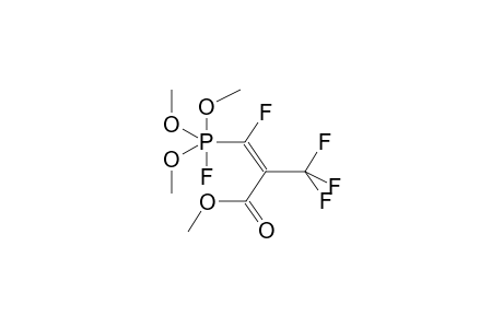 1-FLUORO-1-(TRIMETHOXYFLUOROPHOSPHORANYL)-2-CARBOMETHOXY-2-TRIFLUOROMETHYLETHENE