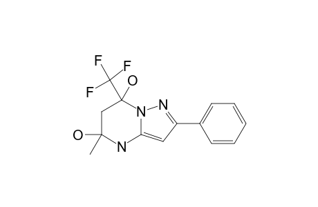 5,7-DIHYDROXY-5-METHYL-7-TRIFLUOROMETHYL-2-PHENYL-4,5,6,7-TETRAHYDROPYRAZOLO-[1.5-A]-PYRIMIDINE;ISOMER_1