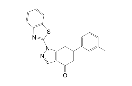 1-(1,3-benzothiazol-2-yl)-6-(3-methylphenyl)-1,5,6,7-tetrahydro-4H-indazol-4-one