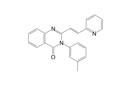 3-(3-methylphenyl)-2-[(E)-2-(2-pyridinyl)ethenyl]-4(3H)-quinazolinone