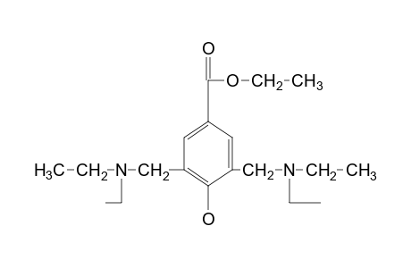 3,5-bis[(diethylamino)methyl]-4-hydroxybenzoic acid, ethyl ester