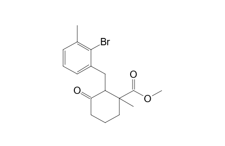 2-(2-Bromo-3-methylbenzyl)-1-methyl-3-oxocyclohexancarboxylic acid methyl ester isomer
