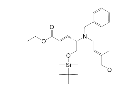 (2E,4S)-4-[N-BENZYL-N-[(2E)-(4-HYDROXY-3-METHYL)-2-BUTENYL]-AMINO]-5-(TERT.-BUTYLDIMETHYLSILYLOXY)-2-PENTENOIC-ACID-ETHYLESTER