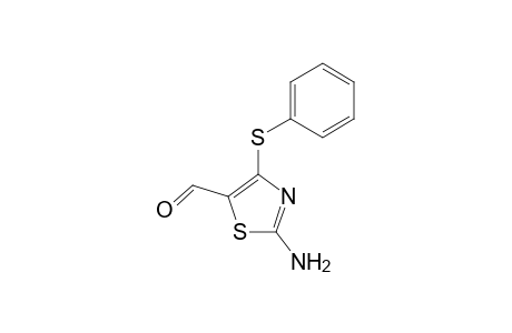 5-Thiazolecarboxaldehyde, 2-amino-4-(phenylthio)-