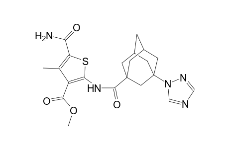 methyl 5-(aminocarbonyl)-4-methyl-2-({[3-(1H-1,2,4-triazol-1-yl)-1-adamantyl]carbonyl}amino)-3-thiophenecarboxylate