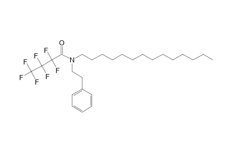 Heptafluorobutanamide, N-(2-phenylethyl)-N-tetradecyl-