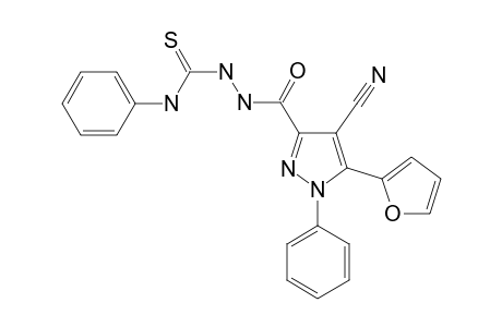 1-[{4-Cyano-5-(2-furyl)-1-phenylpyrazol-3-yl}carbonyl]-4-phenylthiosemicarbazide