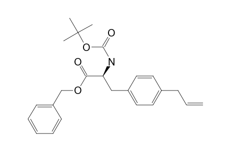 (S)-.alpha.-[[(1,1-dimethylethoxy)carbonyl]amino]-4-(2-propenyl)benzenepropanoic acid phenylmethyl ester