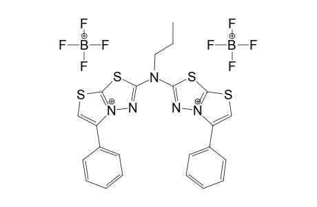 N,N-Bis[5-phenylthiazolo[2,3-b]-1,3,4-thiazolium-2-yl]-N-propylamine bis(tetrafluoroborate)