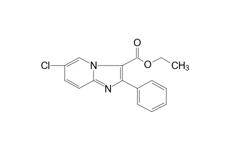 6-CHLORO-2-PHENYLIMIDAZO[1,2-a]PYRIDINE-3-CARBOXYLIC ACID, ETHYL ESTER