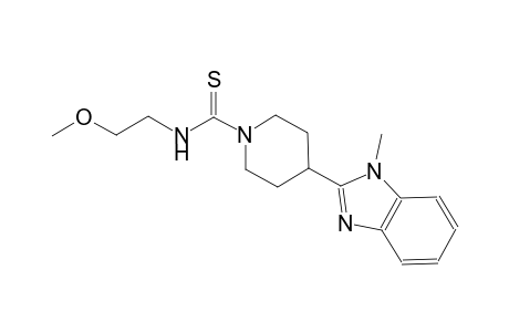 1-piperidinecarbothioamide, N-(2-methoxyethyl)-4-(1-methyl-1H-benzimidazol-2-yl)-