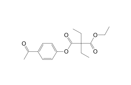 Diethylmalonic acid, 4-acetylphenyl ethyl ester