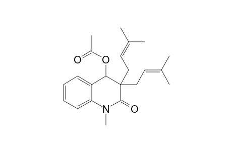 3,3-DIISOPENTENYL-4-ACETOXY-N-METHYL-2,4-QUINOLONE