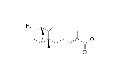 (E)-5-((1R,3R,6S)-2,3-Dimethyltricyclo[2.2.1.02,6]heptan-3-yl)-2-methylpent-2-enoic acid