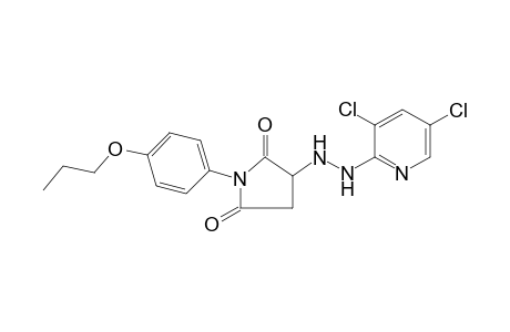 3-[(3,5-dichloro-2-pyridinyl)hydrazo]-1-(4-propoxyphenyl)pyrrolidine-2,5-dione