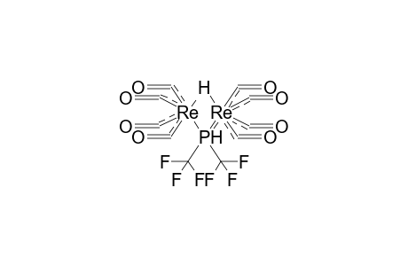 DIRHENIUMOCTACARBONYL-MU-DI(TRIFLUOROMETHYL)PHOSPHINE-MU-HYDRIDECOMPLEX