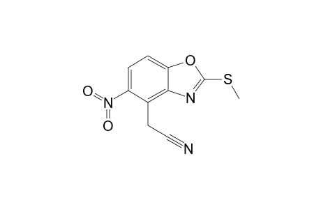 2-(2-Methylsulfanyl-5-nitro-1,3-benzoxazol-4-yl)acetonitrile