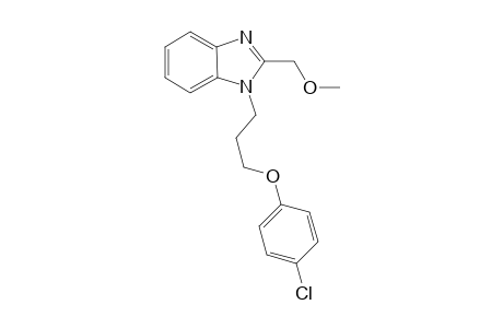 1H-1,3-Benzimidazole, 1-[3-(4-chlorophenoxy)propyl]-2-(methoxymethyl)-