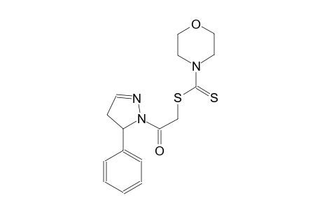 2-oxo-2-(5-phenyl-4,5-dihydro-1H-pyrazol-1-yl)ethyl 4-morpholinecarbodithioate