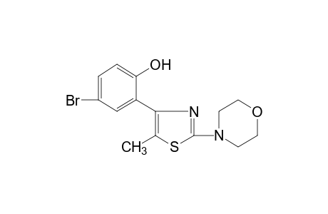 4-bromo-2-(5-methyl-2-morpholino-4-thiazolyl)phenol
