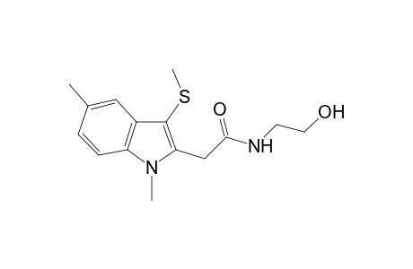 2-[1,5-dimethyl-3-(methylsulfanyl)-1H-indol-2-yl]-N-(2-hydroxyethyl)acetamide