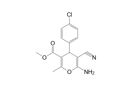 Methyl 6-amino-4-(4-chlorophenyl)-5-cyano-2-methyl-4H-pyran-3-carboxylate