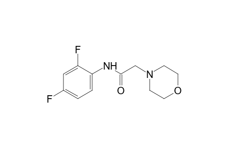 2',4'-difluoro-4-morpholineacetanilide