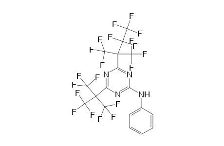 2-Anilino-4-[2,2,3,3,3-pentafluoro-1,1-bis(trifluoromethyl)propyl]-6-[2,2,2-trifluoro-1,1-bis(trifluoromethyl)ethyl]-1,3,5-triazine