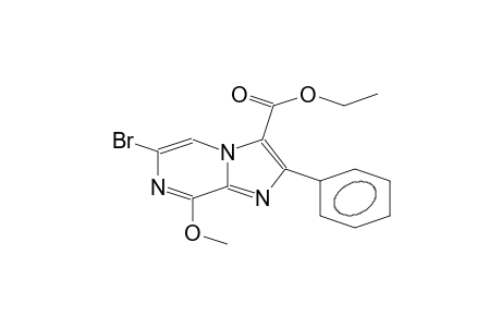 6-BrOMO-3-ETHOXYCARBONYL-8-METHOXY-2-PHENYLIMIDAZO-[1,2-A]-PYRAZINE